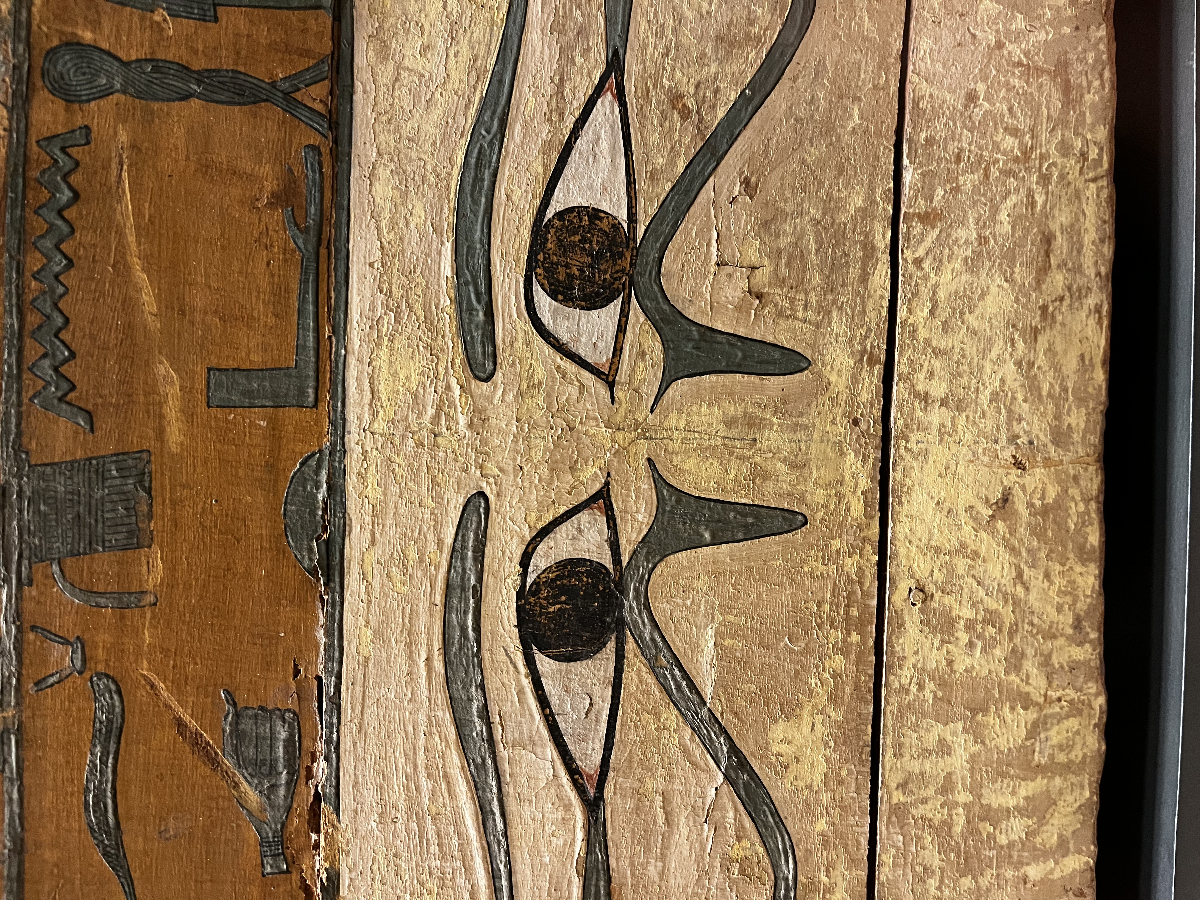 Eyes of Oudjat on an Egyptian coffin, Musée du Louvre