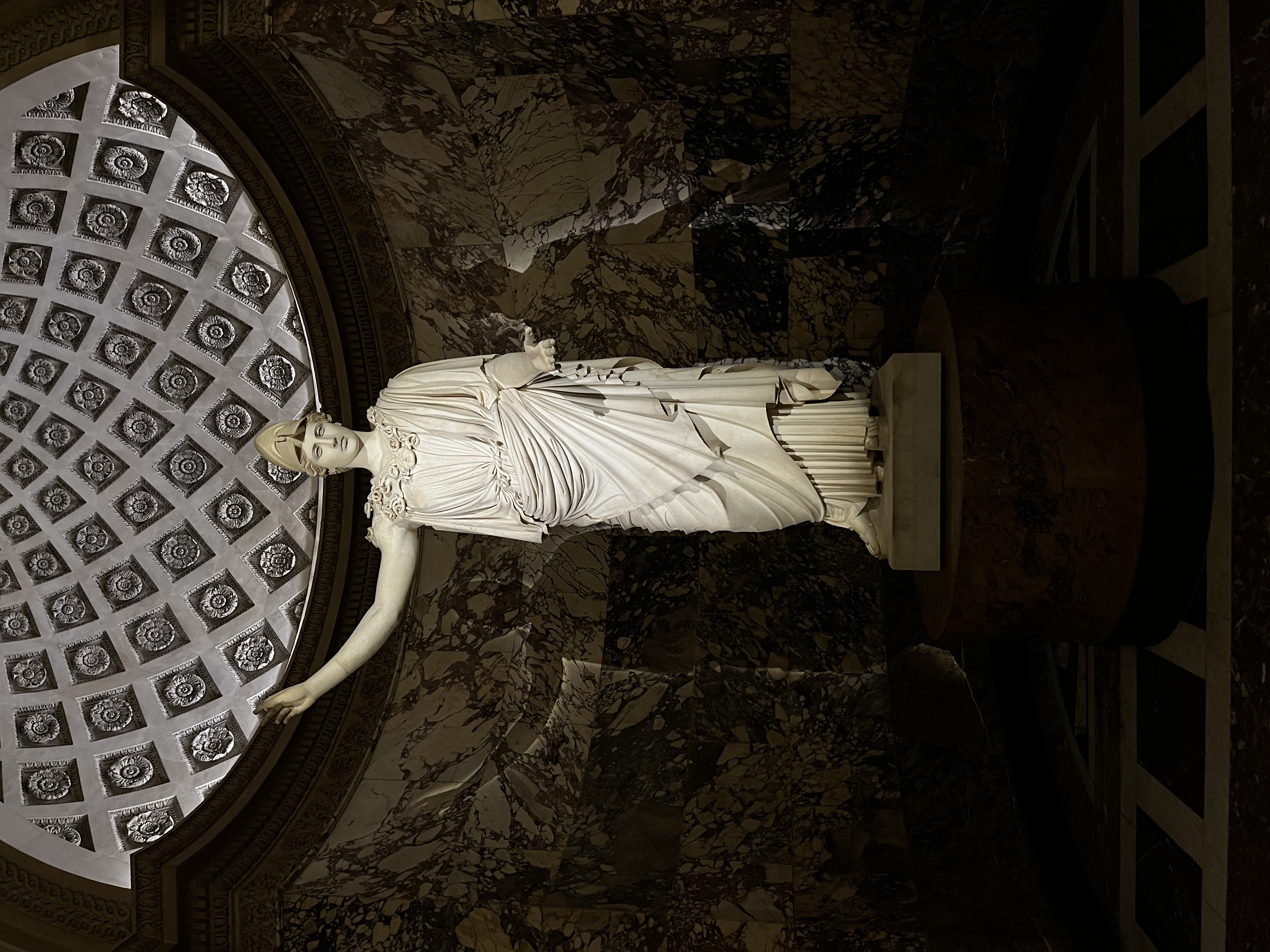 Sunset over the Louvre pyramid